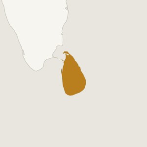 Map locating Sri Lanka